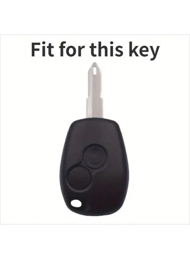Red Silicone Smart Key Cover For Renault Corolla Straight Board 2 Keys - Image 3